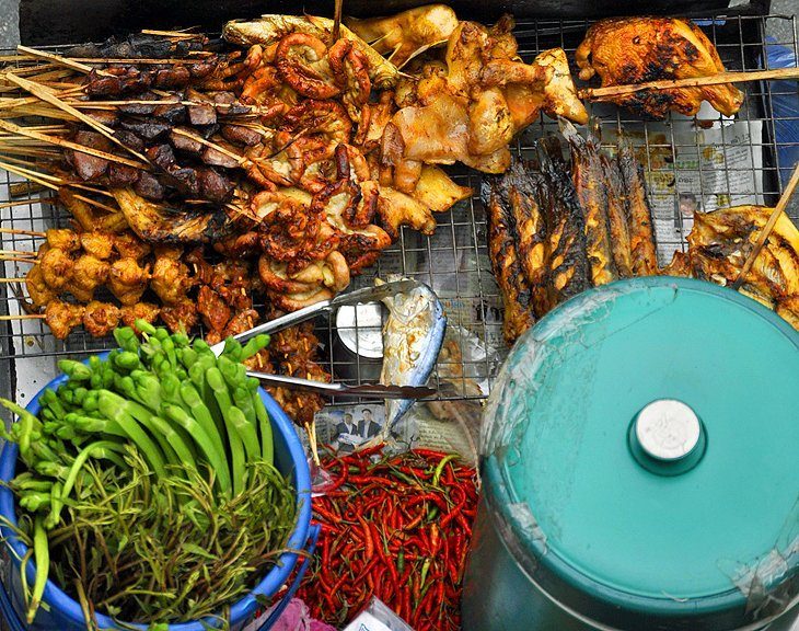 Experience street food stalls
