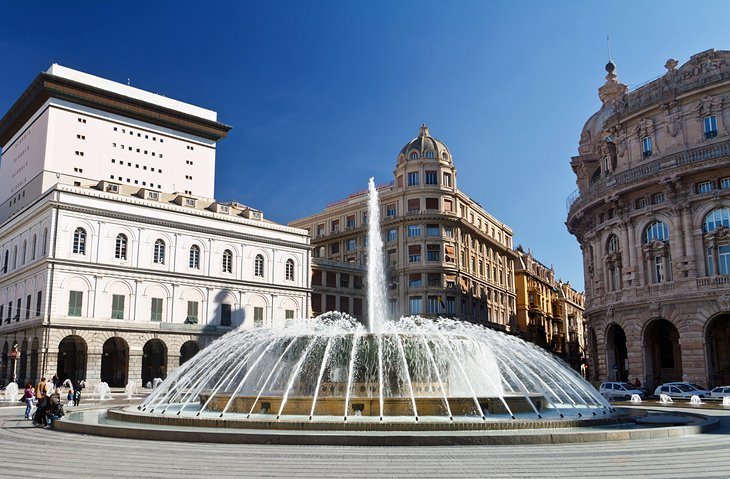 Piazza de Ferrari and Teatro Carlo Felice