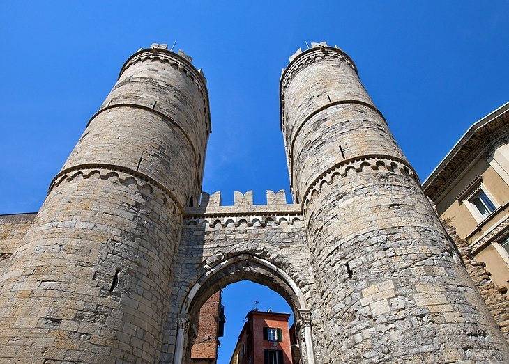Porta soprana and Casa Di Colombo (Columbus's House)