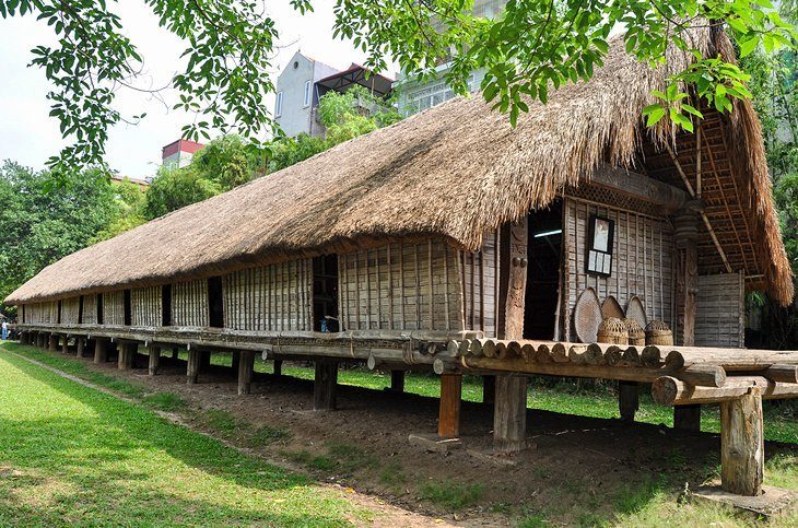 See exhibits inside the Vietnam Ethnology Museum