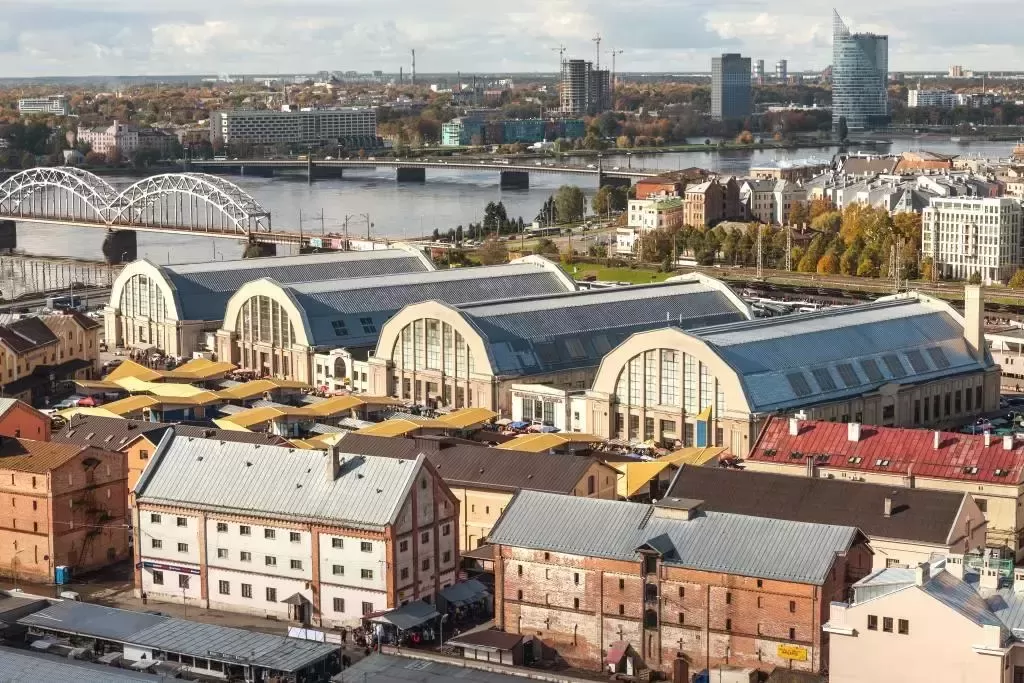 The central market in Riga