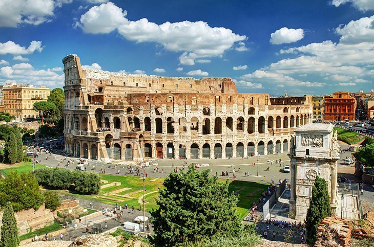 Colosseum and Arc of Constantin