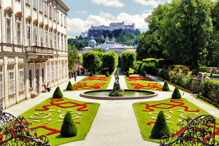 The palace and the mirabell gardens