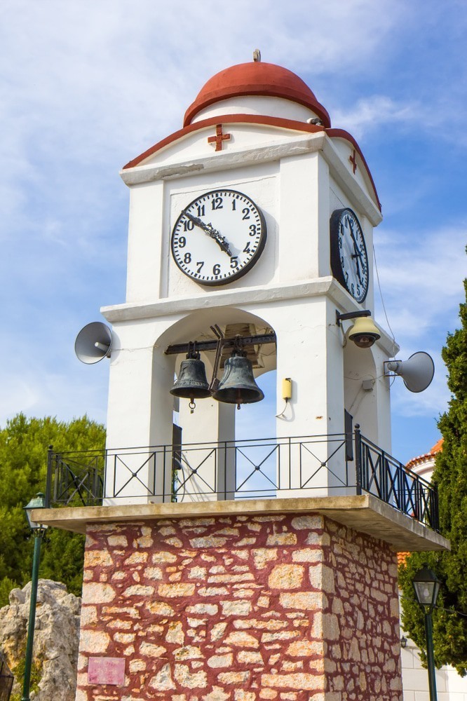The Agios Nikolaos church and the clock tower