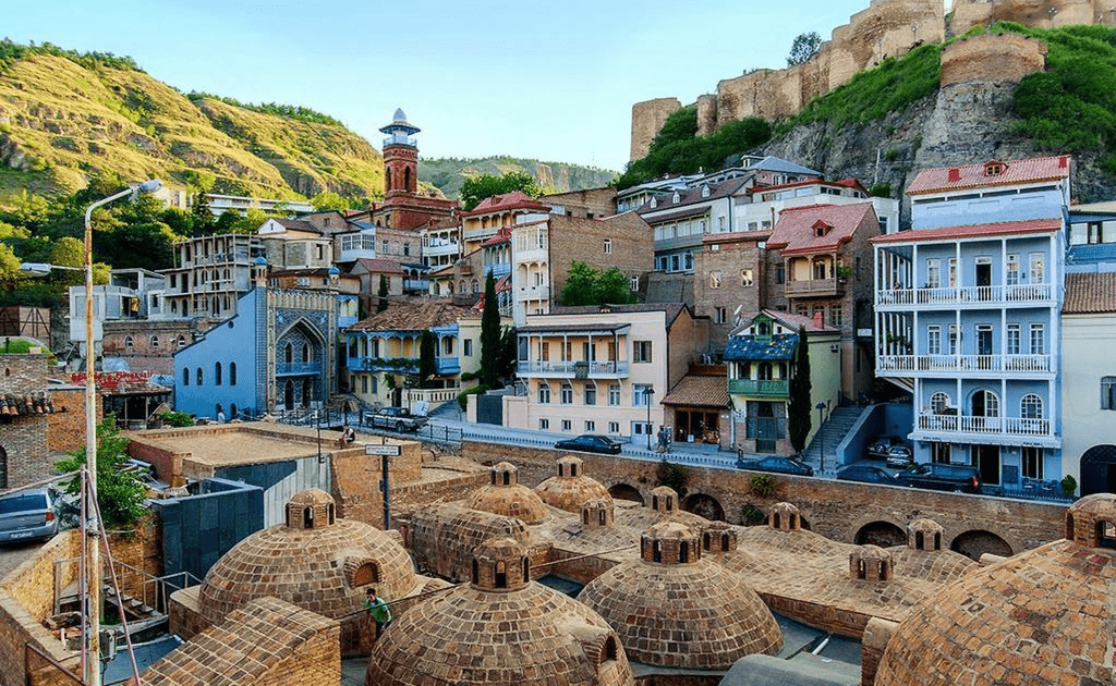 Residential houses in the Old Center in Tbilisi