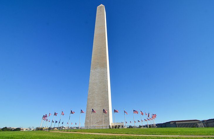 The Washington monument
