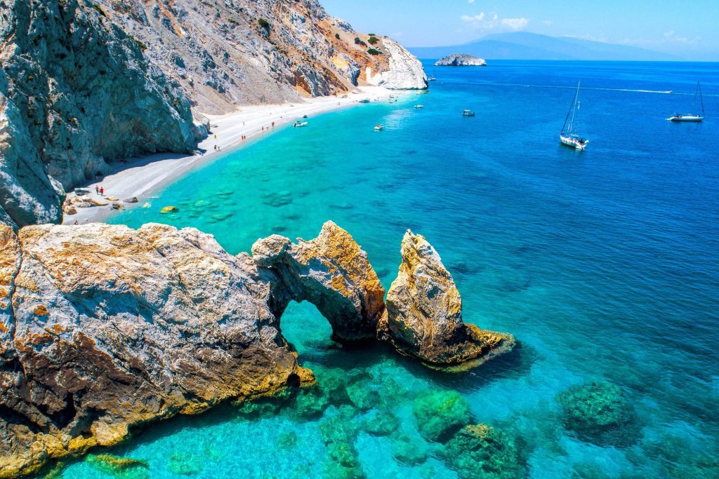 Cheap round trip flights to Skiathos, Greece from £166 pp